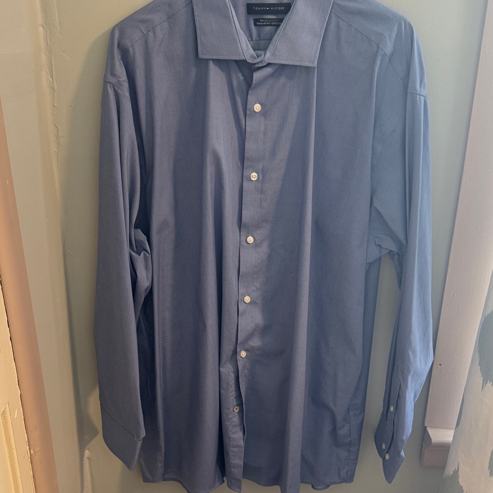 Tommy Hilfiger Classic Blue Dress Shirt